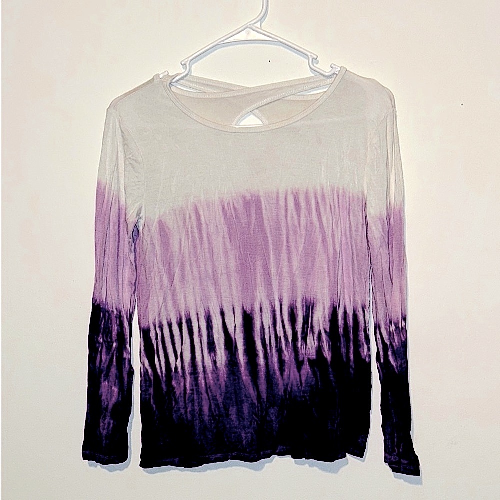 Purple Ombre Long Sleeve Top